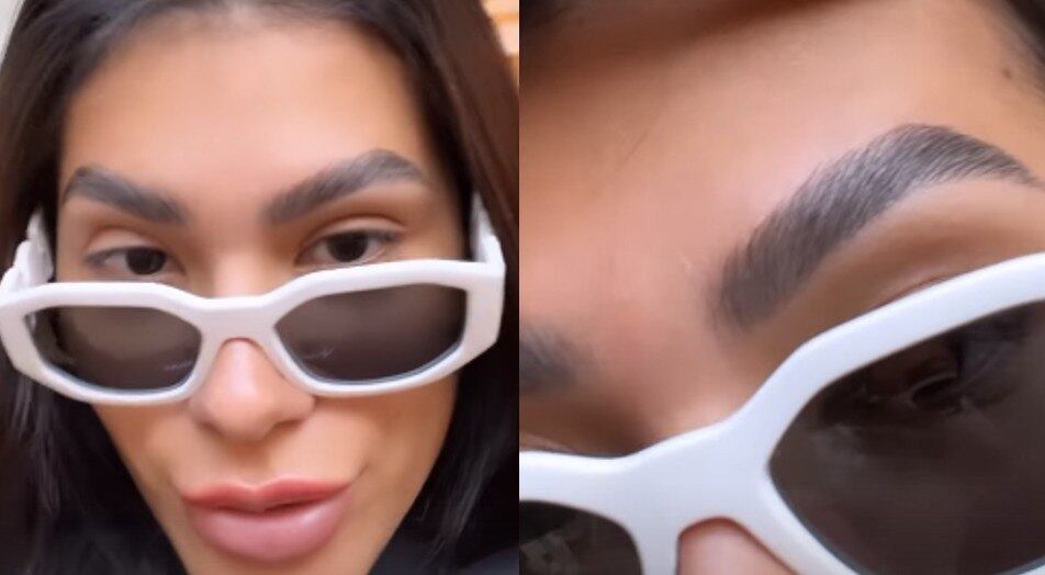 Flow up
A cantora Pocah passou por um procedimento conhecido como flow up, ou "fluir para cima" em tradução literal. A ideia é deixar os pelinhos das sobrancelhas para cima, dando um visual mais volumoso e preenchido para a região