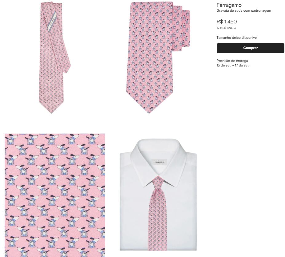 Gravata usada por Moraes é vendida por R$ 1.450 na internet