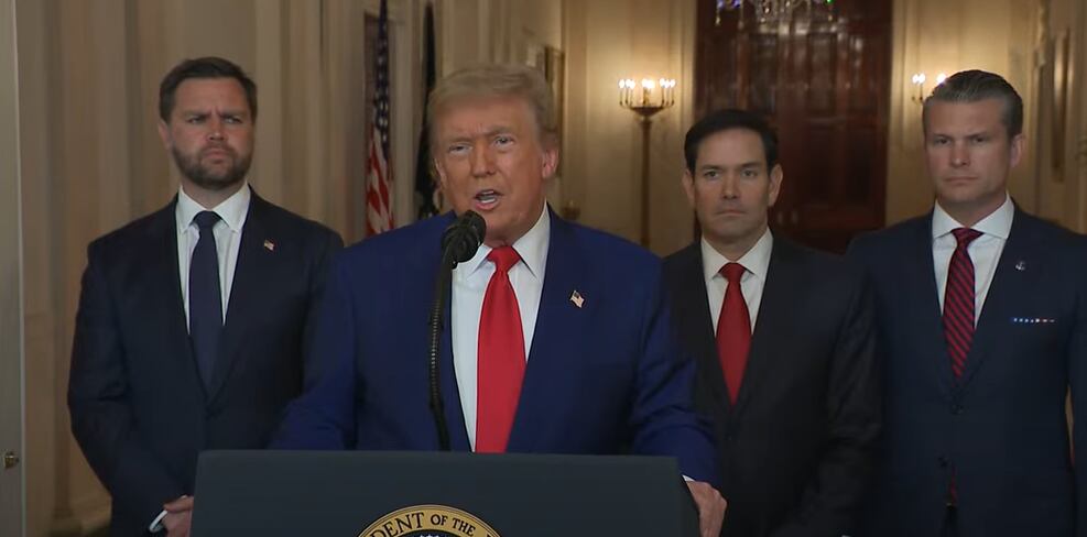 Trump fez pronunciamento após EUA bombardear Irã