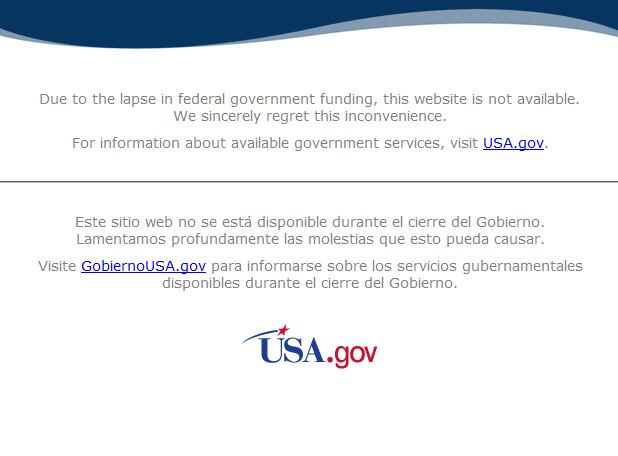 A agência espacial, contudo, "não está funcionando". Por conta do desacordo em relação à votação do orçamento do governo norte-americano para o próximo ano, a Nasa não tem seu plano de gastos definido para o período. As páginas da agência na internet pedem desculpas por ter o conteúdo sobre missões futuras suspenso
