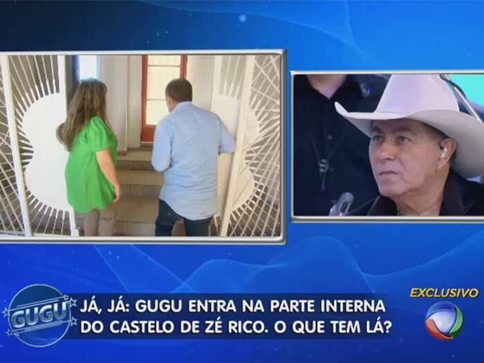 



A entrada principal do castelo
dava acesso direto ao escritório do cantor

