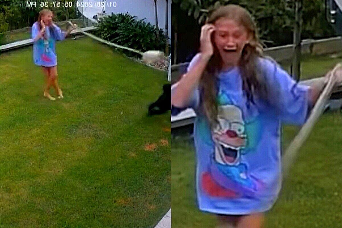 Corajosa, menina toma atitude após monstro atacar seu animal de estimação.