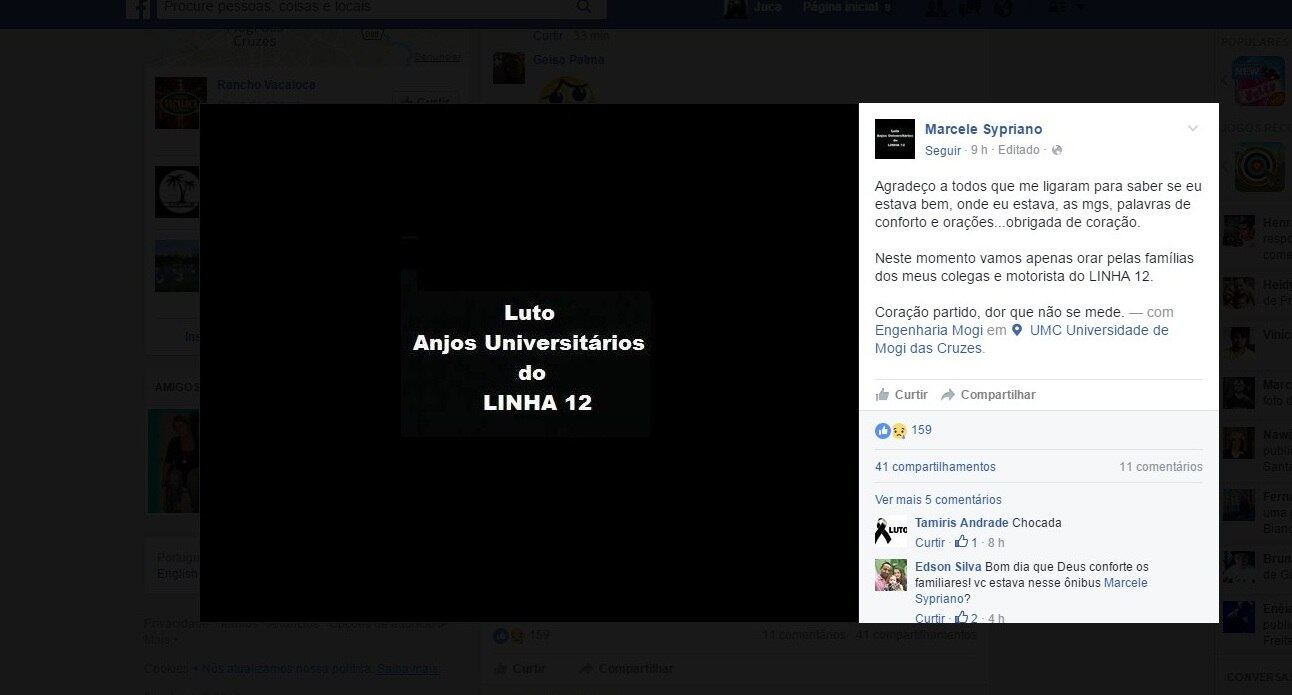 luto acidente mogi-bertioga