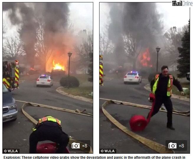 
A queda também deixou várias casas incendiadas, disse um porta-voz do Corpo de Bombeiros