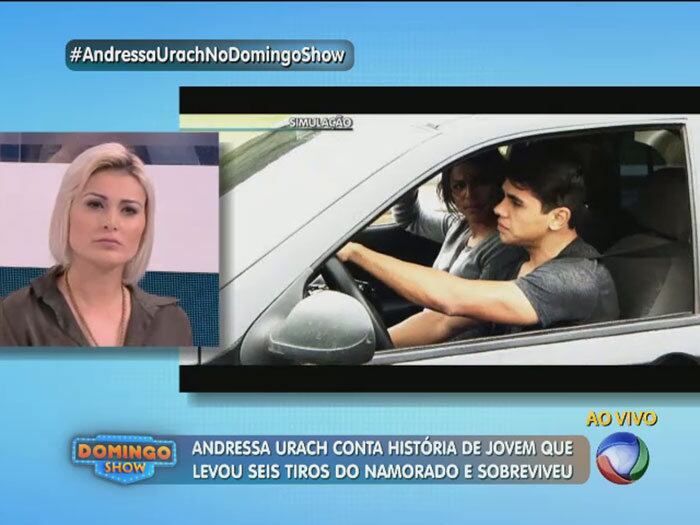 O ex-namorado, Alexandre, foi condenado a 20 anos de prisão e cumpre pena no interior de São Paulo. O primo dele prestou depoimento, na época, e foi liberado

+ Andressa Urach agradece oportunidade no Domingo Show e fala sobre novo quadro
+ Andressa Urach conversa com jovem que se recuperou após ser quase morta pelo ex
+ Assista às íntegras do Domingo Show quando e onde quiser!
