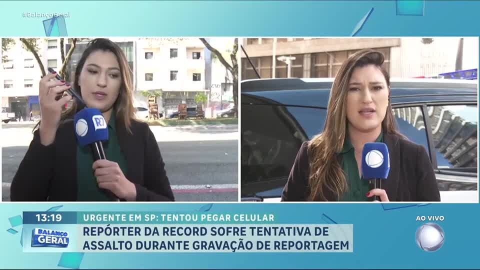 Repórter da RECORD sofre tentativa de assalto durante gravação de reportagem