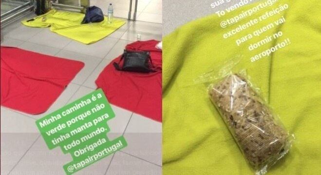 Passageiros mostram o apoio oferecido pela companhia