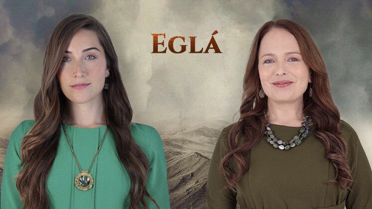 Eglá, personagem de Samia Abreu, chamou a atenção de Davi em Reis — A Conquista por sua doce voz. No harém das esposas do rei, a jovem se aproximou de Abital (Isabella Dionísio/Luisa Friese) e, com o passar dos anos, a amizade das duas se fortaleceu ainda mais. Flávia Magnani chegou na oitava temporada, A Consequência, para viver essa nova fase da personagem na trama
