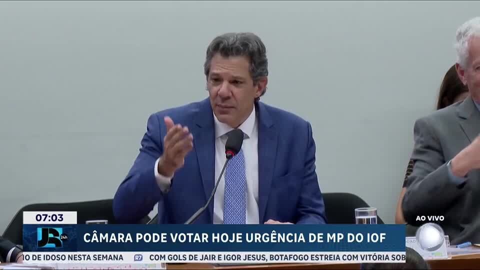 Câmara pode votar urgência da Medida Provisória do IOF nesta segunda (16)