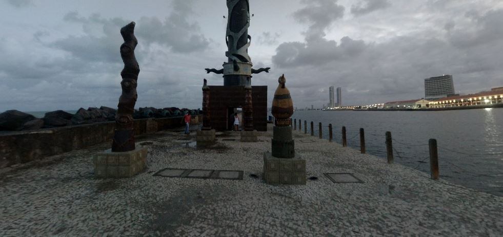 Local onde ficava obras roubadas em Recife