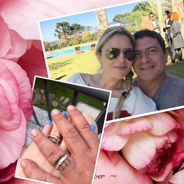 Tom é um homem apaixonado, que gosta muito de compartilhar fotos românticas ao lado da mulher Alessandra Veiga 