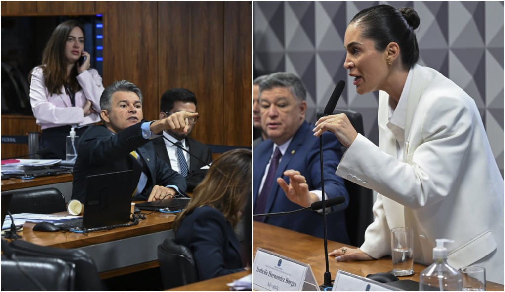 Deputado José Medeiros discutiu com a advogada Izabella Hernandez Borges