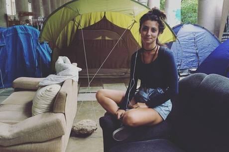Júlia Oristanio está em universidade ocupada