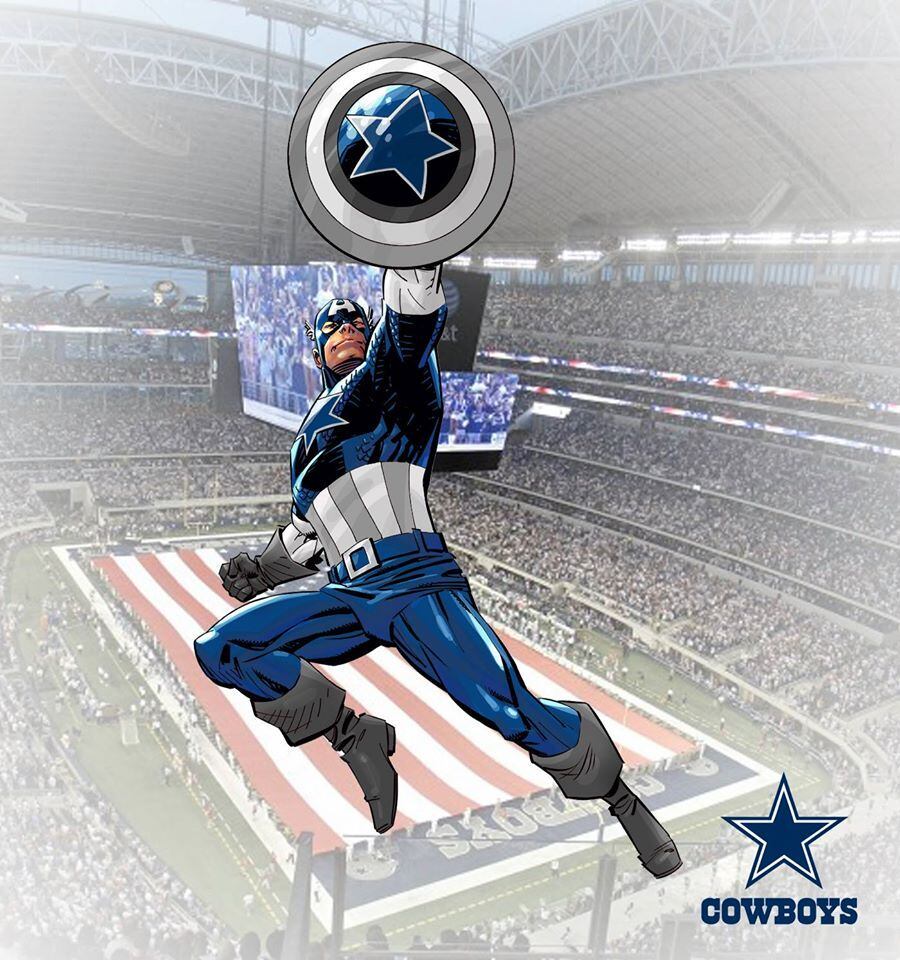 Capitão América (Marvel) - Dallas Cowboys



