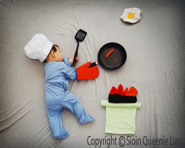 Queenie também dá dicas de outros artesanatos possíveis com fotos de bebês