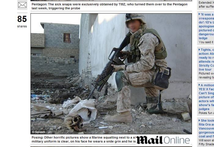 Para o coronel Steven Warren, porta-voz do Pentágono, as fotos divulgadas pelo TMZ não parecem caracterizar crimes de guerra. 

— Queimar restos humanos está autorizado em algumas circunstâncias, principalmente por motivos de saúde e higiene