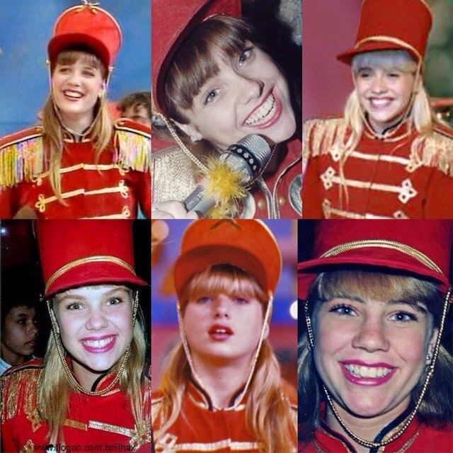 O mesmo foi feito com as vermelhas.
— Entre as Paquitas do Xou que usavam fardinhas vermelhas, qual a que vocês mais gostavam: Luise Wischermann, Ana Paula Guimarães, Priscilla Couto, Ana Paula Almeida, Letícia Spiller e Juliana Baroni