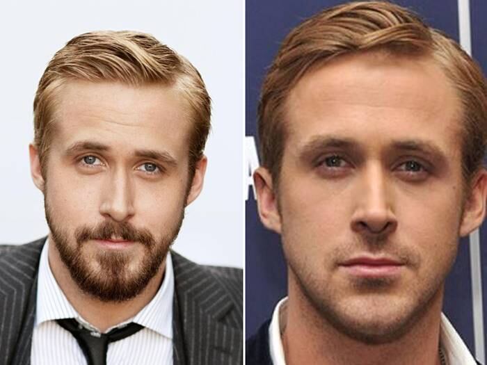Sempre charmoso, os pelos do rosto deixam Ryan Gosling ainda mais sedutor, concorda? 

+ Famosos e anônimos recorrem até à plástica para exibir uma barba bonita. Assista!

