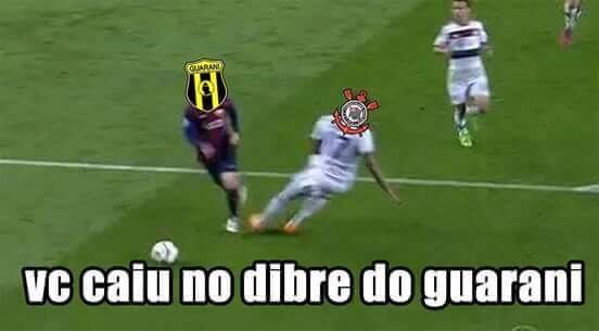 O Timão caiu no drible dos paraguaios