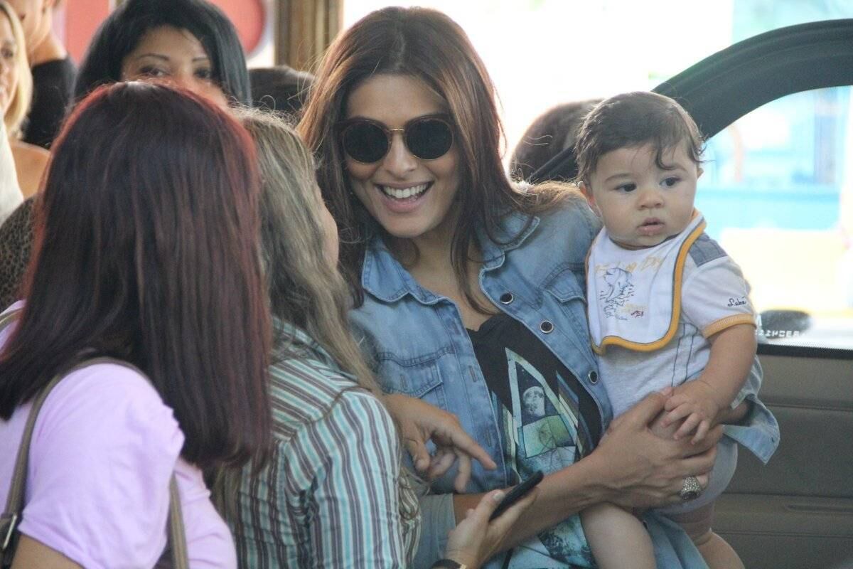 Ela foi simpática com todos