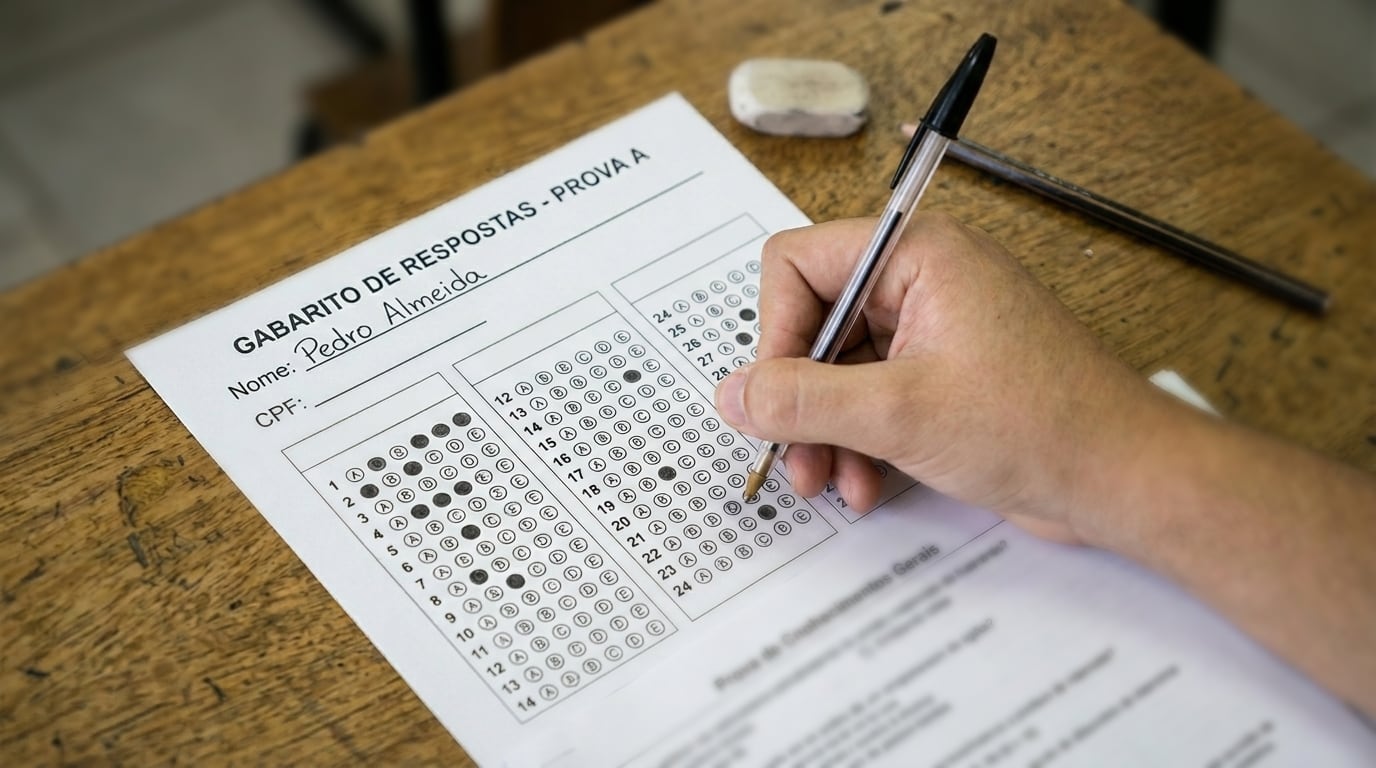 Gabarito prova de concurso