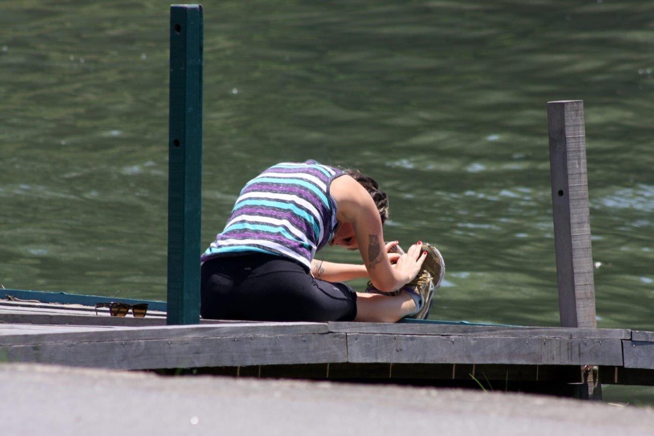 Atriz aproveitou uma folga nas gravações de Pecado Mortal para curtir um dia de descanso