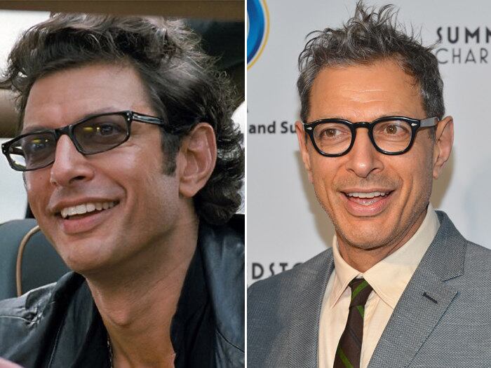 Jeff
Goldblum viveu dr. Ian Malcolm. Em 2012, entrou na série Glee como o pai gay de Rachel (Lea
Michele)