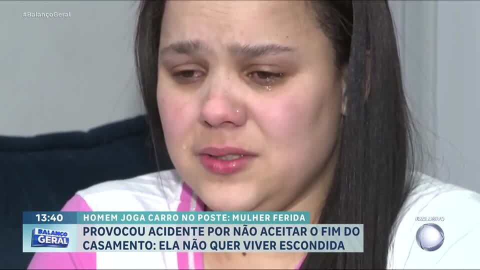 Tentativa de feminicídio: homem não aceita fim de relacionamento e joga carro contra ex