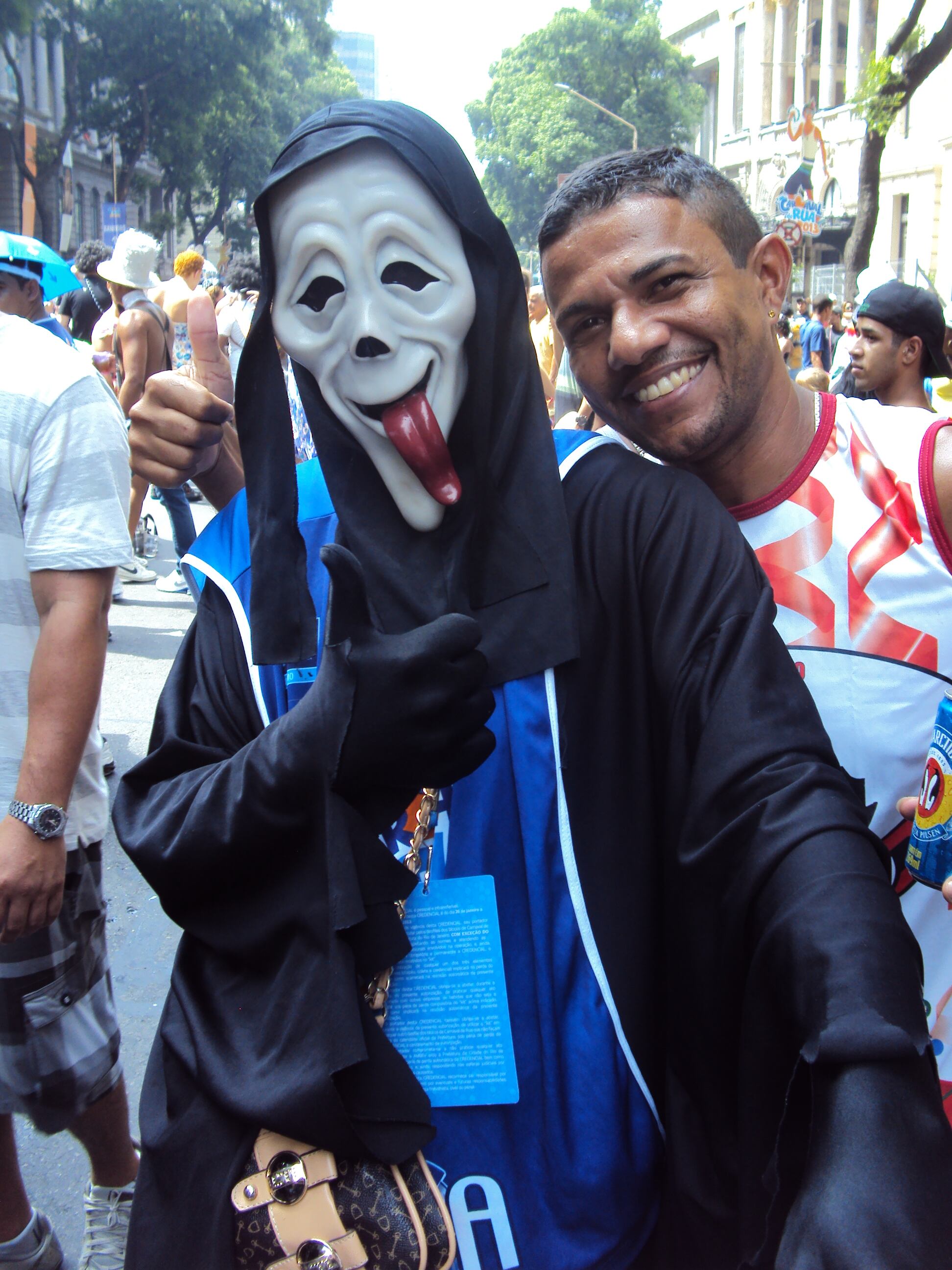 O ambulante uniu trabalho e divertimento