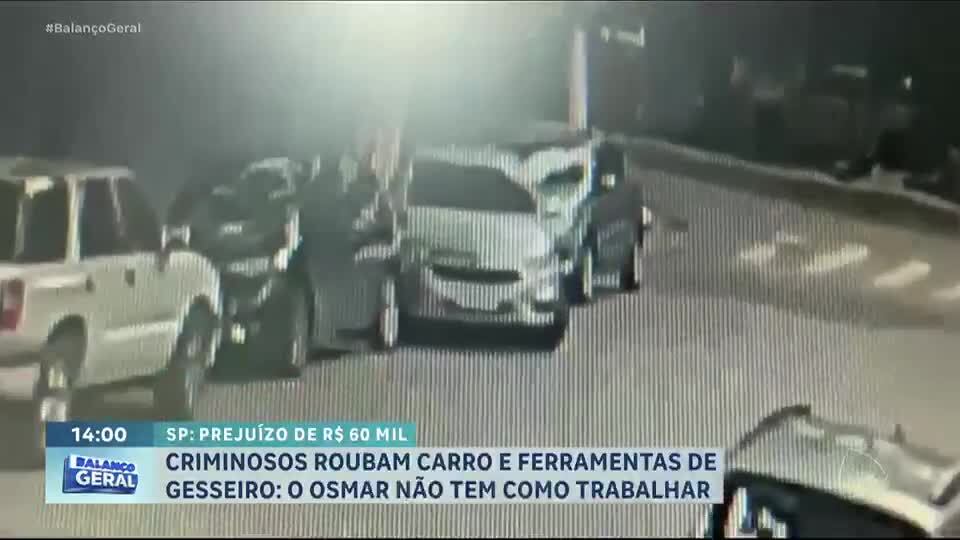 Criminosos roubam carro e ferramentas de gesseiro e deixam prejuízo de R$ 60 mil, em São Paulo