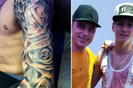 Varela (à dir.) costuma exibir suas tatuagens nas redes sociais