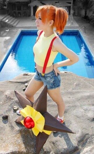 Misty é a treinadora da cidade de Cerulean e prefere Pokémons aquáticos