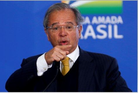 O ministro da Economia, Paulo Guedes, em evento em Brasília