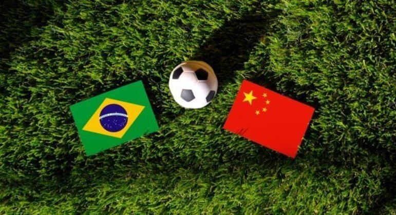 O logotipo das transmissões para a China