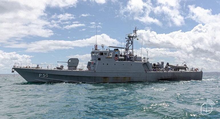 Navio-patrulha da Marinha localizou a droga a 363 km de Salvador (BA)
