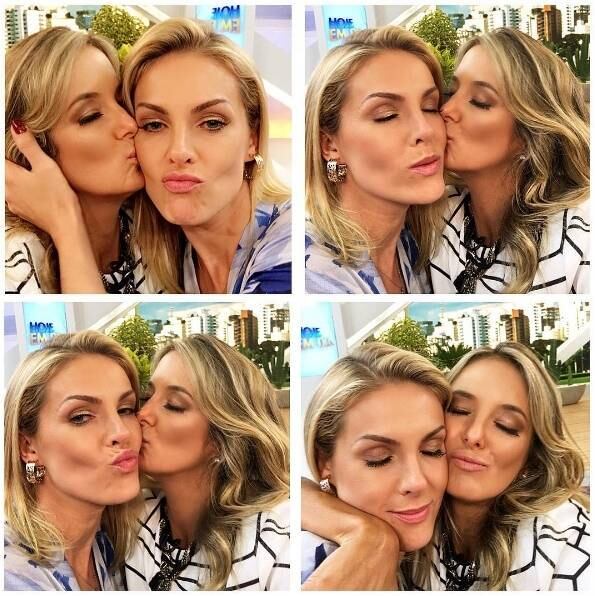 Em seguida, encheu a amiga de beijos.

— Tudo que eu queria era dar esse abraço apertado na Aninha e hoje foi o dia. Muito amor envolvido... Minha amiga, minha companheira de trabalho, minha parceira. Que bom papai do céu, que ela está de volta