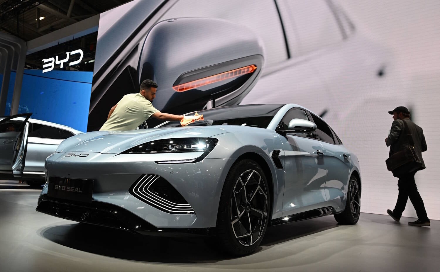 As marcas chinesas também marcaram presença forte em Munique. Na imagem, um Seal, da fabricante BYD