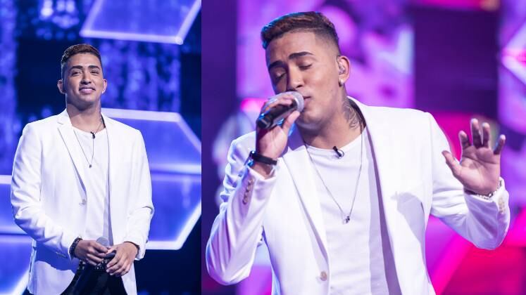 Gabriel Lima apostou no estilo casual em sua apresentação: calça preta, camiseta branca e blazer alongado na mesma cor. Não podemos esquecer de dizer que foi mais do que aprovado!