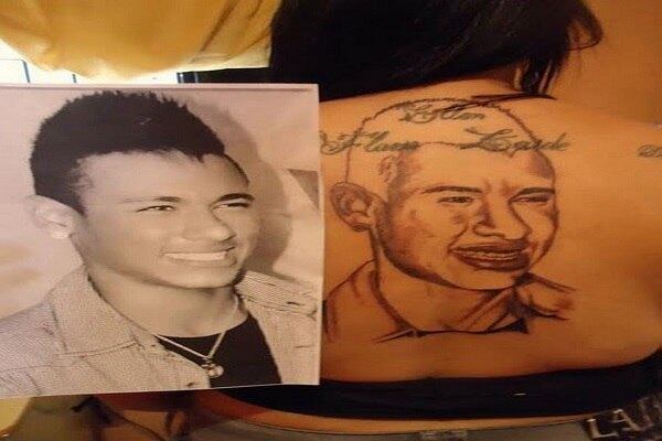 E então, o que dizer sobre essa tatuagem dessa moça? A expectativa era que saísse um rosto do Neymar, mas na verdade o resultado final não foi tão bom assim