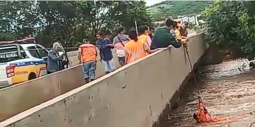 Corda foi usada no resgate