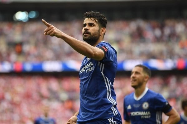 1º Diego
Costa – 59 gols em 120 jogos (2014-2017)