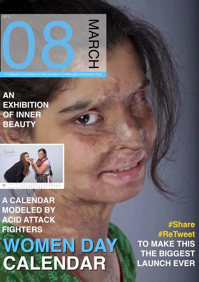 Elas não são modelos, nem atrizes, mas mulheres que foram atacadas com ácido e agora estrelam um calendário exercendo suas profissões - ou as que gostariam de ter - como antes de terem a vida marcada pela tragédia
Texto: Jaime León/EFE