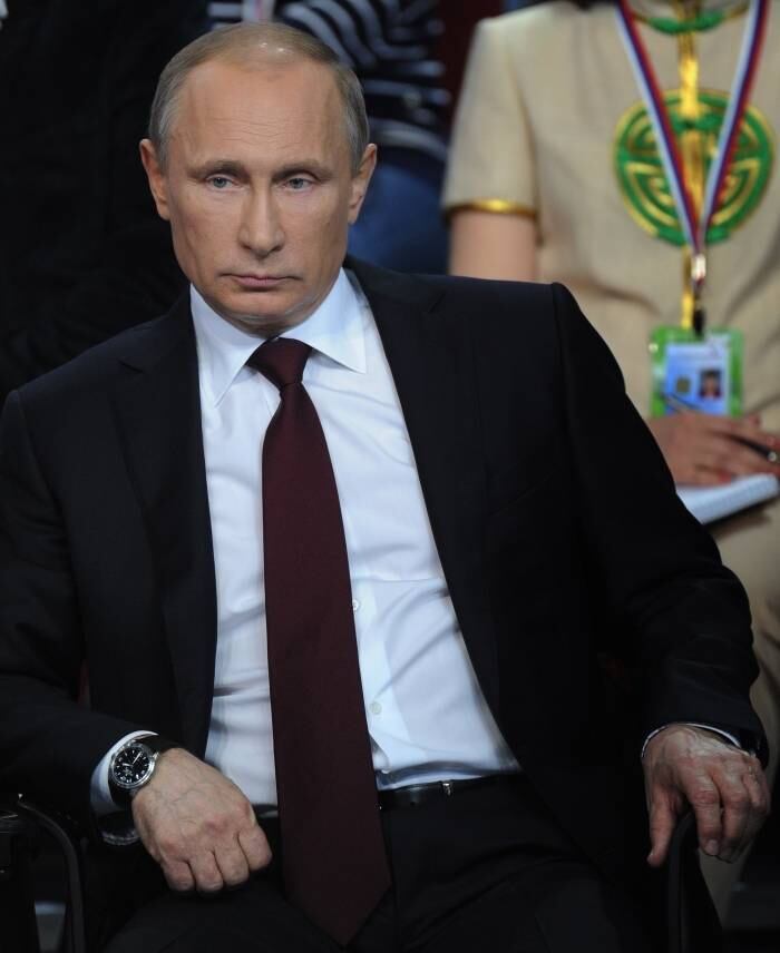 O presidente russo, Vladimir Putin, de 61 anos, costuma criticar duramente a internet, que ele já descreveu como "metade pornografia"
