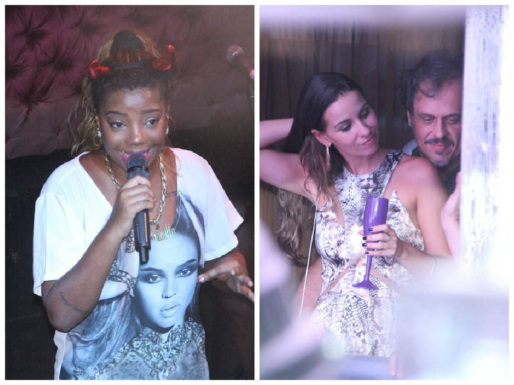 Ludmilla realizou show em uma boate da lagoa Rodrigo de Freitas, no Rio, na noite do dia 26 de fevereiro. A surpresa do evento ficou por conta da presença de Guilherme Fontes, que foi flagrado beijando muito e curtindo as músicas da cantora