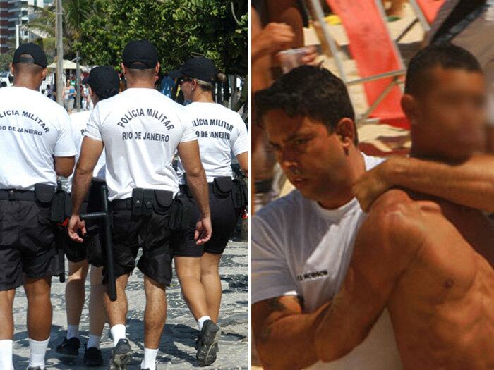 Policiais militares percorreram a praia de Ipanema neste sábado. Na sexta (15), ocorreu um arrastão perto do Arpoador. Um homem e sete menores foram capturados. Leia mais