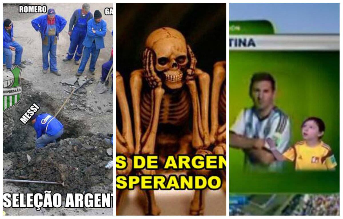 Assim como quase todas as outras seleções favoritas, a Argentina sofreu
para passar pelas oitavas, vencendo apenas na prorrogação e quase tomando o
gol de empate no último lance do jogo.

Tanto sofrimento, além de
um jogo apático em quase todos os momentos, rendeu uma série de memes
engraçados, que mostra que a internet não perdoa