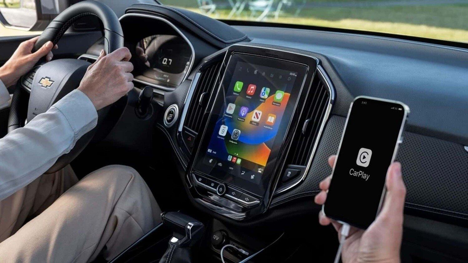 Multimídia vertical e painel digital na versão premier