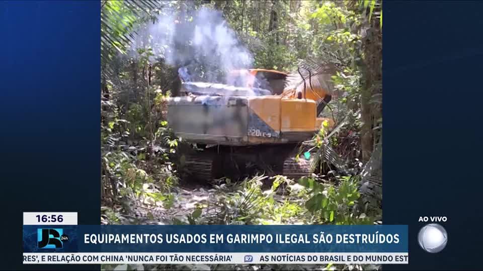 PF e Ibama realizam operação contra garimpo ilegal dentro de terras indígenas em Rondônia e MT