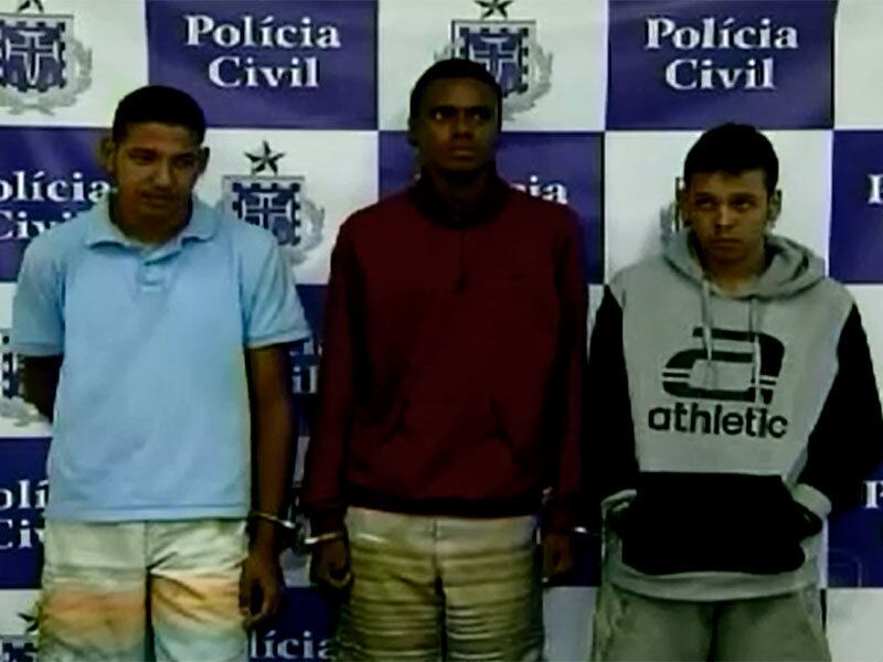 Vitor Felipe da Silva Conceição Santos, Elder dos Santos Souza Nascimento e Jadson Teixeira de Sá Júnior foram autuados por receptação qualificada
