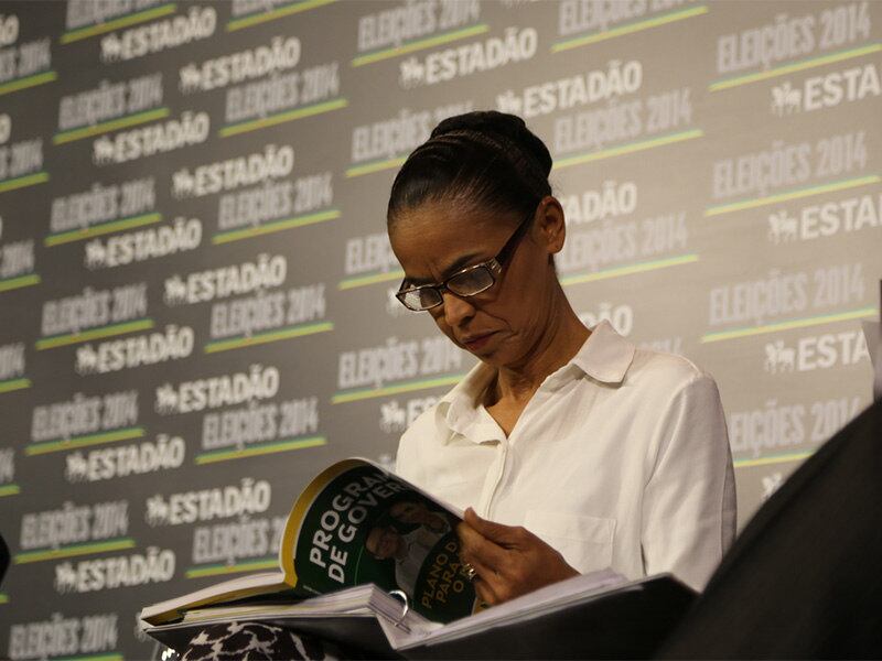 Marina segue com a menor rejeição entre principais candidatos
